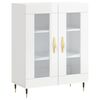 vidaXL Sideboard Hochglanz-Wei&szlig; 69,5x34x90 cm Holzwerkstoff