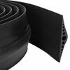 vidaXL Bodenabdichtung f&uuml;r die Garage 155 x 28 mm 2,5 m EPDM Gummi