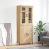 vidaXL Highboard Sonoma-Eiche 69,5x34x180 cm Holzwerkstoff