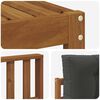 vidaXL Outdoor-Sofagarnitur mit Kissen 9 pcs Natur und Anthrazit