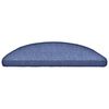 vidaXL Stufenmatten 30 Stk. 56x17x3 cm Blau Halbrund