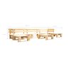 vidaXL 6-tlg. Paletten-Lounge-Set Holz Natur