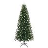 vidaXL K&uuml;nstlicher Weihnachtsbaum mit 300 LEDs Gr&uuml;n 240 cm PE und PVC