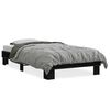 vidaXL Bettgestell Schwarz 90x190 cm Holzwerkstoff und Metall