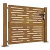 vidaXL Gartentor 100x75 cm Cortenstahl Quadratisches Design