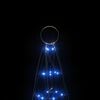vidaXL LED-Weihnachtsbaum 200 LEDs Blau 180 cm