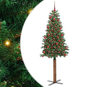 vidaXL Schlanker Weihnachtsbaum Gr&uuml;n 180 cm