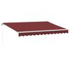 vidaXL Markise Manuell Weinrot 350x250 cm