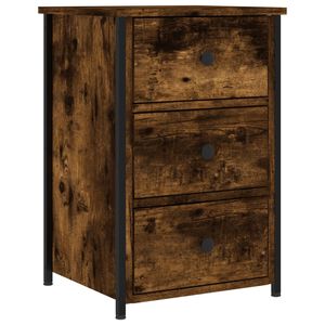 vidaXL Nachttisch R&auml;uchereiche 40x36x60 cm Holzwerkstoff