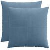 vidaXL Kissenbezug 2 stk. ALMELO Blau 80 x 80 cm Cord