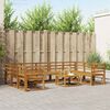 vidaXL Outdoor-Sofagarnitur 10 pcs Natur Massivholz Akazie