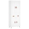 vidaXL Highboard Wei&szlig; 69,5x34x180 cm Holzwerkstoff