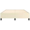 vidaXL Bettgestell Creme 140x200 cm Kunstleder
