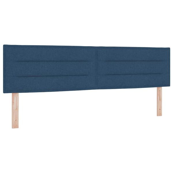 vidaXL Kopfteil Blau 180 cm Stoff