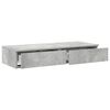 vidaXL Bettschubladen Beton Grau 100 x 36,5 x 16,5 cm Holzwerkstoff