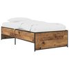 vidaXL Bettrahmen Altholz 80 x 200 cm Holzwerkstoff