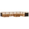 vidaXL Outdoor-Sofagarnitur 9 pcs Natur Massivholz Akazie