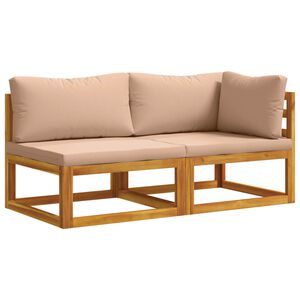 vidaXL Modulares Sofa-Set mit Polstern 2 stk. 2-Sitzer