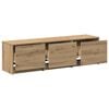 vidaXL TV Schrank mit LEDs Kunsthandwerk Eiche 140 x 34 x 40 cm