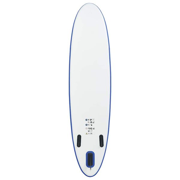 vidaXL SUP-Board Aufblasbar Blau und Weiß