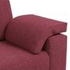 vidaXL Sofa 3 pcs Wind Rot 219 x 80 x 82 cm Leinenmischgewebe