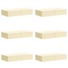 vidaXL Aufbewahrungsbox 6 stk. Vliesstoff 90 x 48 x 15 cm 64,8 L Creme