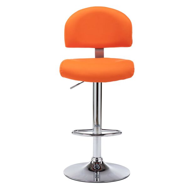 vidaXL Barhocker 2 Stk. Orange Kunstleder
