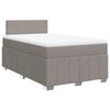 vidaXL Boxspringbett mit Matratze Taupe 120x190 cm Stoff