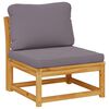 vidaXL Gartensofa mit Kissen Massivholz Akazie