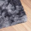 vidaXL Teppich Shaggy Hochflor NAVARRA Dunkelgrau 120x120 cm Polyester