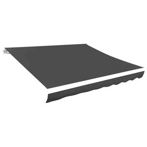 vidaXL Ersatzstoff f&uuml;r Markise Grau 450x300 cm Polyester