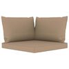 vidaXL 10-tlg. Garten-Lounge-Set mit Kissen Taupe