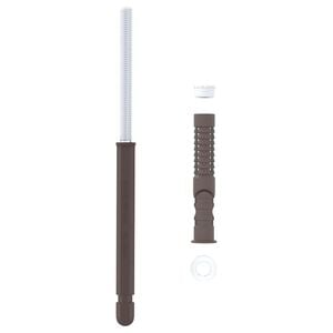 vidaXL Schwebende Regaltr&auml;ger 12 Beige &Oslash;10 x 170 mm Stahl