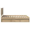 vidaXL Bettrahmen Sonoma 140 x 200 cm Massives Kiefernholz