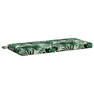 vidaXL Bankkissen SOEST 100 % Polyester Blattmuster 60 x 40 x 5 cm