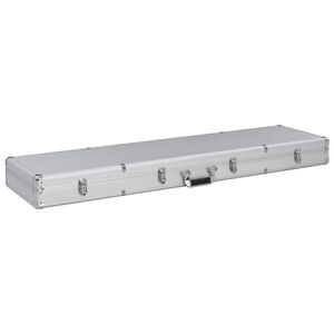 vidaXL Waffenkoffer Silbern 134&times;35&times;12 cm Aluminium