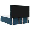 vidaXL Ottoman-Bett mit Matratzen Dunkelblau 140x200 cm Samt