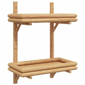 vidaXL Wandregal Wandhalterung Braun 39 x 26 x 60 cm Bambus