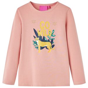 vidaXL Kinder-Langarmshirt Hellrosa 128