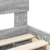 vidaXL Bettrahmen Graues Sonoma 140 x 190 cm Holzwerkstoff