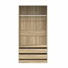 vidaXL Kleiderschrank Sonoma-Eiche 100x50x200 cm Holzwerkstoff