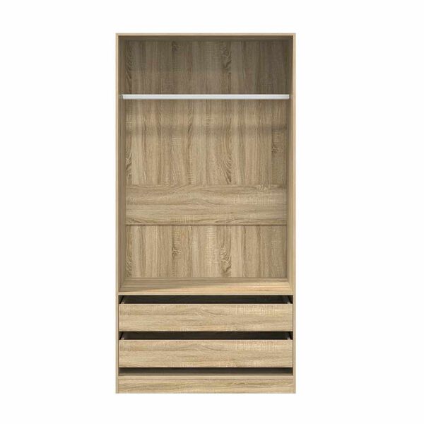 vidaXL Kleiderschrank Sonoma-Eiche 100x50x200 cm Holzwerkstoff