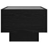 vidaXL Couchtisch Schwarz Eichen-Optik 50 x 50 x 30 cm Holzwerkstoff