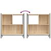 vidaXL B&uuml;cherregal Sonoma-Eiche 72x28x77,5 cm Holzwerkstoff
