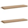 vidaXL Bankkissen SOEST 2 stk. 100 % Polyester Sand 140 x 40 x 8 cm