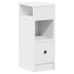 vidaXL Nachttisch mit Schublade Wei&szlig; 25x31x66 cm