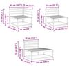 vidaXL Outdoor-Sofagarnitur 4 St&uuml;ck Natur Massivholz Akazie