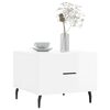 vidaXL Couchtische 2 Stk. Hochglanz-Wei&szlig; 50x50x40 cm Holzwerkstoff