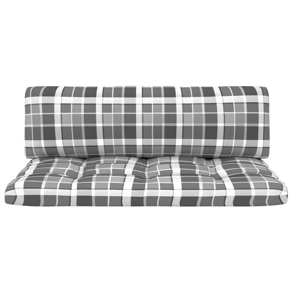 vidaXL Outdoor-Mittelsofa Paletten Impr&auml;gniertes Kiefernholz Grau