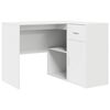 vidaXL Eck-Schreibtisch mit Schubladen Wei&szlig; 102 x 88 x 75 cm